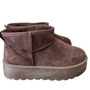 Mudd Faux Fur Lined Platform Ankle Booties